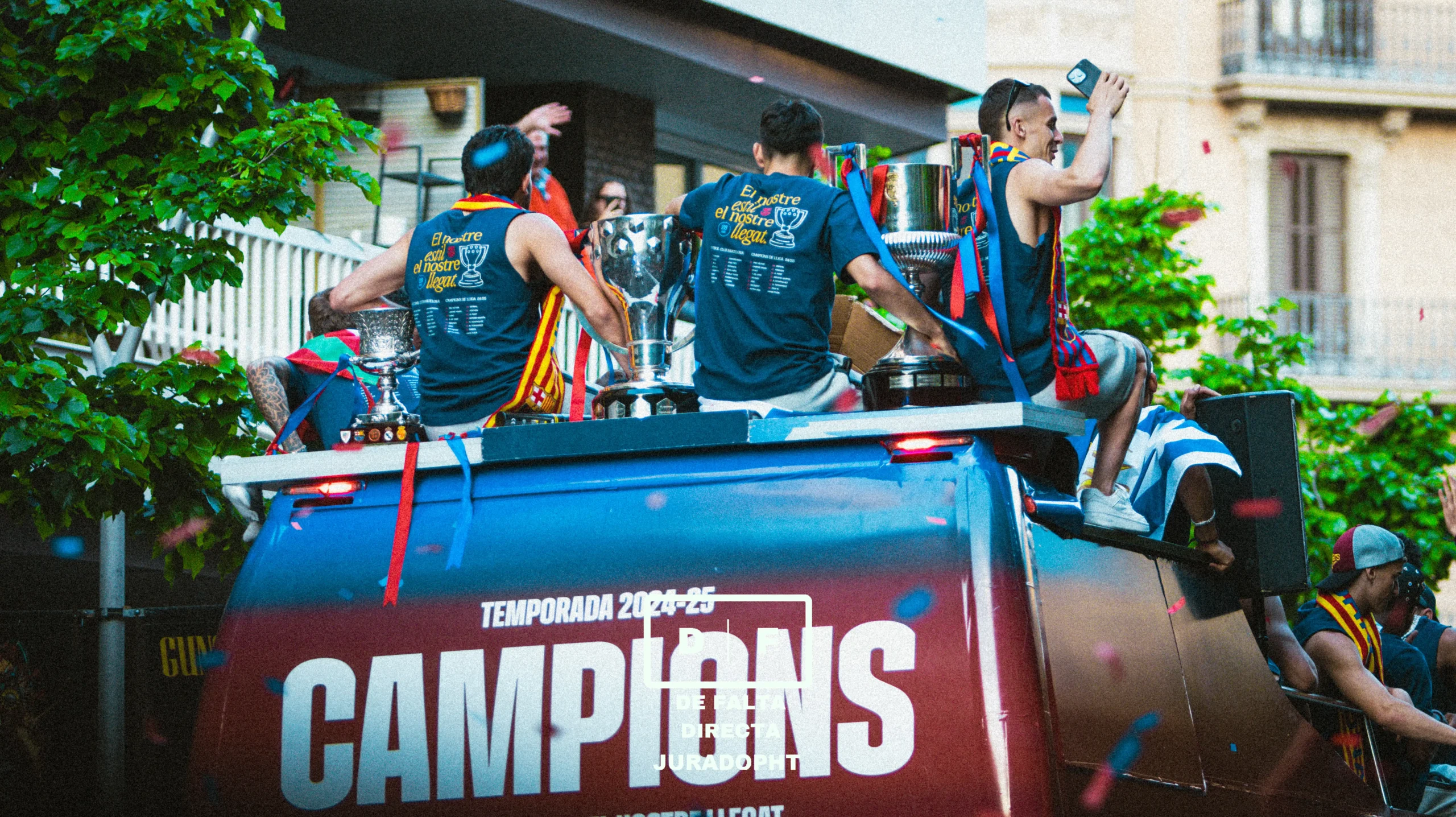 Celebración campeones de liga del FC Barcelona