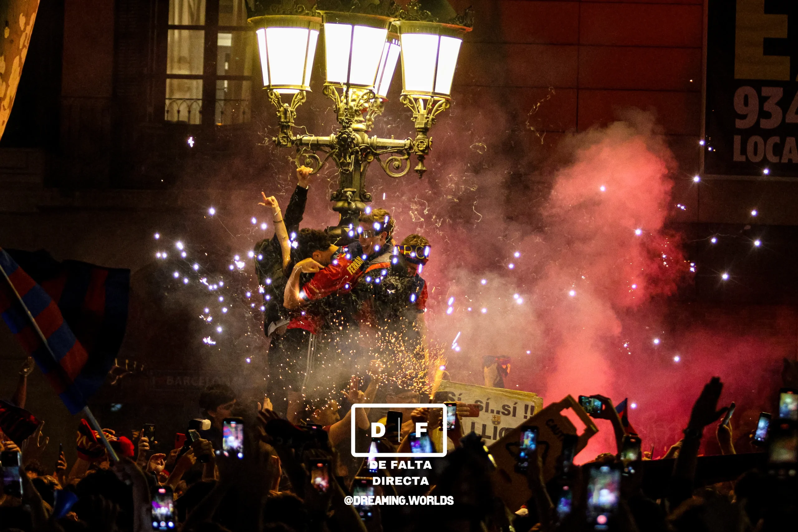 Celebración del campeonato de la liga por el FC Barcelona