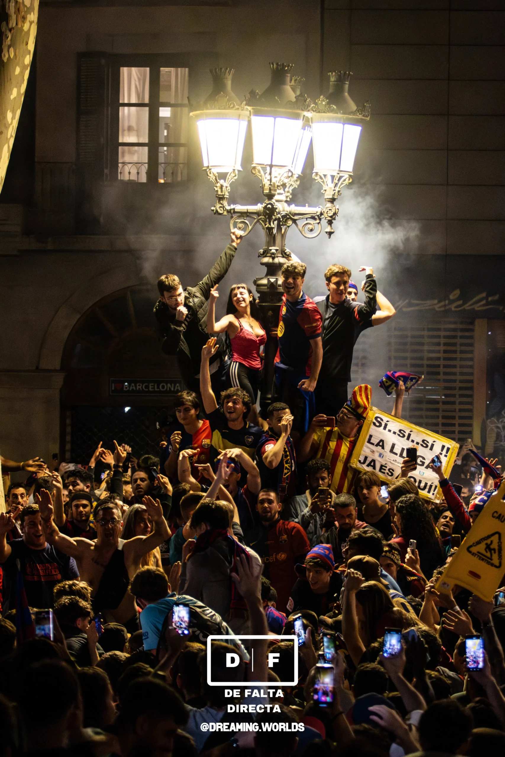 Celebración del campeonato de la liga por el FC Barcelona