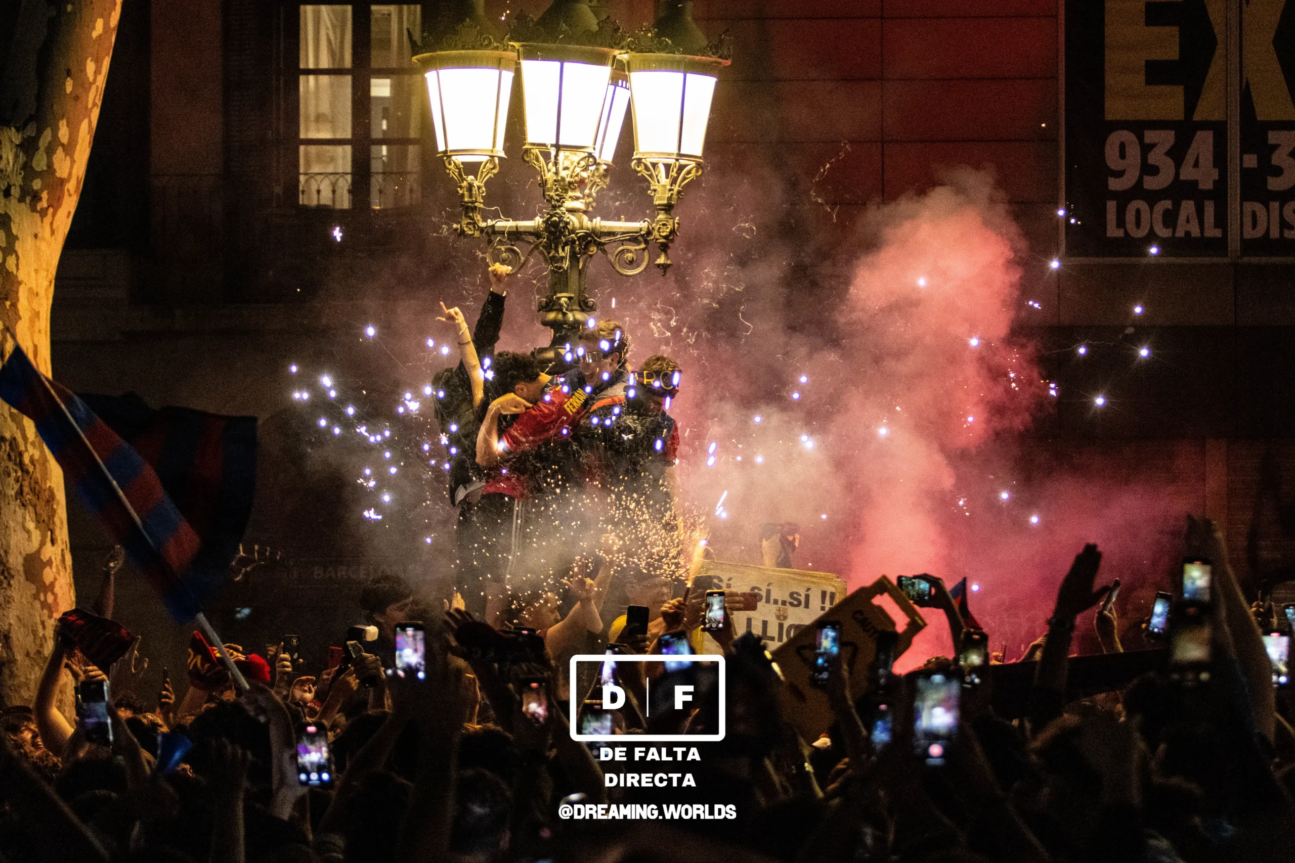 Celebración del campeonato de la liga por el FC Barcelona