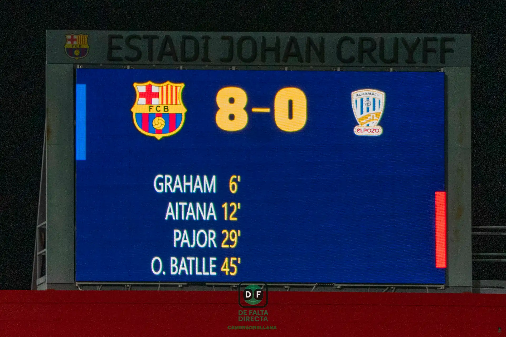 FC Barcelona 8 - 0 Alhama CF El Pozo(1)